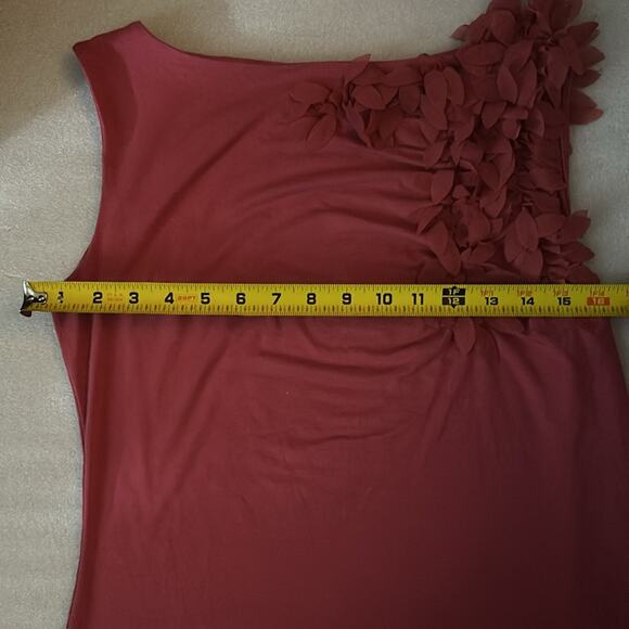 Ann Klein Women’s Pink Floral Short Sleeve Blouse L Work Office Casual Fairycore - Picture 6 of 9